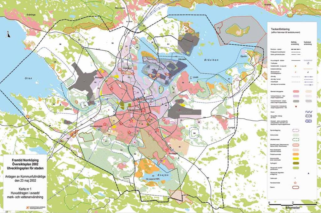 vill bli e av Sveriges mest attraktiva städer. Huvudiriktige är att bygga om och utveckla iom de befitliga stadskroppe med förtätig och kvalitetshöjig, se figur 3.