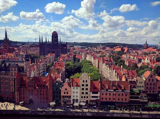 Gdansk är en levande, historiska och industriell stad i Södra Östersjön.