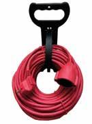 KABELLÄNGD RKK-KABEL 33 03 42 25 m H05VV-F 3G1.5 mm 2 Röd skarvsladd i PVC. För inomhusbruk, IP20.