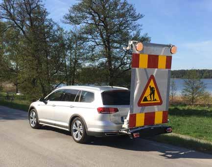 Vi kan även erbjuda montering av kassetten i vår monteringsverkstad. Det går utmärkt att köra ända upp till ca 30-40 km/h med uppfälld kassett.