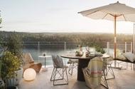 samarbete med Arrhov Frick utvecklar Tobin Properties nya bostadshus vid Hällmarken, Tollare strand i Nacka.