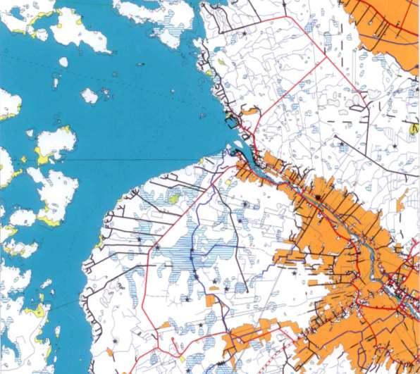 Åminne badstrand Figur 1. Åminne badstrand med omgivning (skala 1:40 000). 3. BESKRIVNING AV BADSTRANDEN 3.