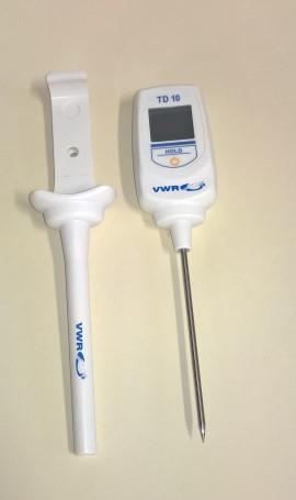 Noggrannhet: : ±0,8ºC. Probe: 110 mm*3 mm, spetsig. Kabel: 1 m. Kalibreringscertifikat.