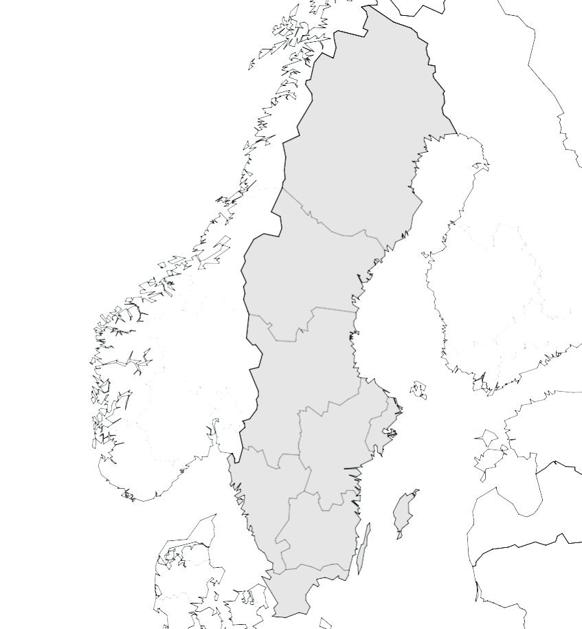 Priority areas in Sweden (ERDF) Priority areas in Övre Norrland Life science and health Test sites for vehicles Sustainable energy and clean tech Experience economy Digital services Priority areas in