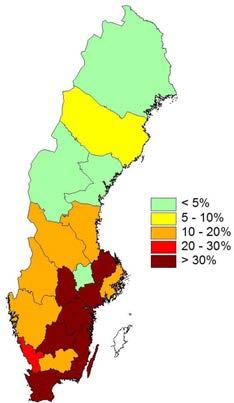 Andel av avverkad areal med överskridande vid grot-uttag, och där askåterföring inte sker Certifiering och askåterföring FSC: 6.3.