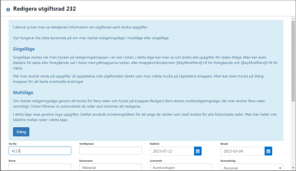 Du öppnar då en dialog där redigeringen kan göras.