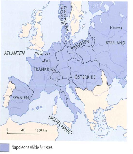 Napoleonkrigen Napoleon var den franska arméns högsta befälhavare Mellan 1803-1815 tog han med