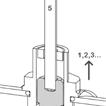 A B D E F Pumpinställning Systemtyp Rekommenderad LED Golvvärme Golvvärme Tvårörssystem Ettrörssystem Lägsta kurva för konstant tryck ( I) Högsta kurva för konstant tryck ( II) Lägsta kurva för