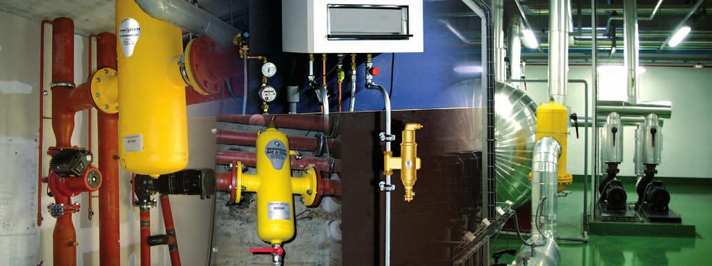 spirocombi SpiroCombi - Luft- och Smutsavskiljare Spirotech erbjuder ett omfattande sortiment SpiroCombi luft-/ smutsavskiljare.