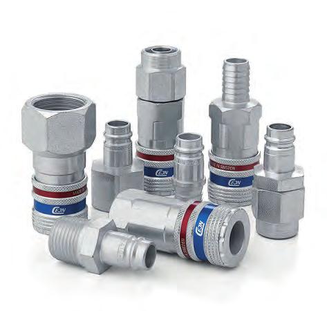 9. LUFT VERKSTAD Serie 410 esafe säkerhetskoppling Nipplar Dimension 104102005 13 mm (1/2 ) 104102006 16 mm (5/8 ) Slangansluning Dimension 104105002 6.