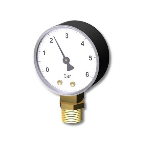 NYHET LK Manometer VKF-i Provtryckningsmanometer till LK Värmekretsfördelare VKF-i.