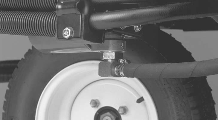 Byta ut hydrauloljan Byt ut hydrauloljan var 400:e körtimme, under normala förhållanden. Kontakta din lokala Toro-återförsäljare om vätskan förorenas, eftersom systemet måste spolas.
