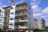 Nybyggnad Sophus Byggtekniskt antal huskroppar 1st Antal våningar 4st Antal lägenheter 15st Bruttoarea 1000m2 Byggnadsarea 360m2 Bruttovolym 4900m3 Nybyggnad