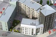 Nybyggnad Flerbostadshus Nybyggnad Parkeringshus Byggtekniskt antal huskroppar 4st Antal våningar 9st Antal våningar under mark 0st