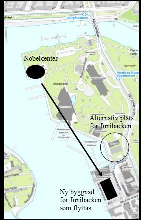 Junibacken Troligtvis är det mest en slump att Junibacken finns exakt där den nu är. Att verksamheten ska vara på Djurgården känns naturligt och ytan som används är lagom stor.