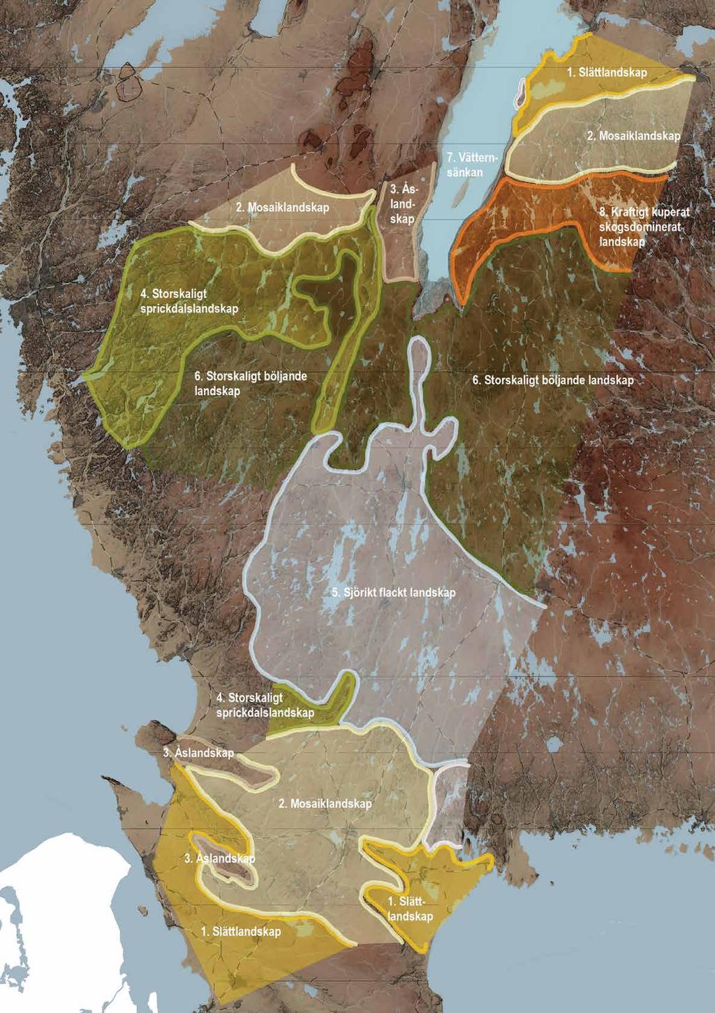 Regionala övergripande LANDSKAPSTYPER Regionala övergripande KARAKTÄRSOMRÅDEN 1. SLÄTTLANDSKAP Östgötaslätten, Västanstång Ängelholmsslätten Kristiansstadsslätten Sydvästra Skånes slätter 2.