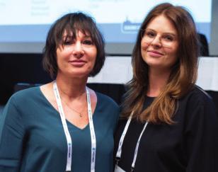 Wivi-Anne Sjöberg och Emma Ekenstråles föreläsning om slemhinneförändringar i den kliniska vardagen var uppskattad av många. På bilden syns Wivi-Anne.