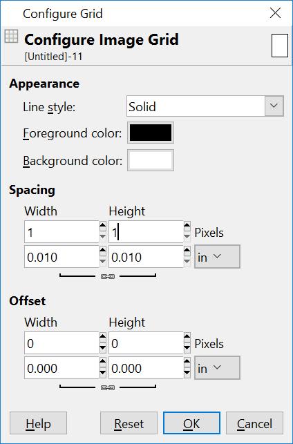 Design av grafik 1x1 pixels rutnät hjälper till vid ritning.