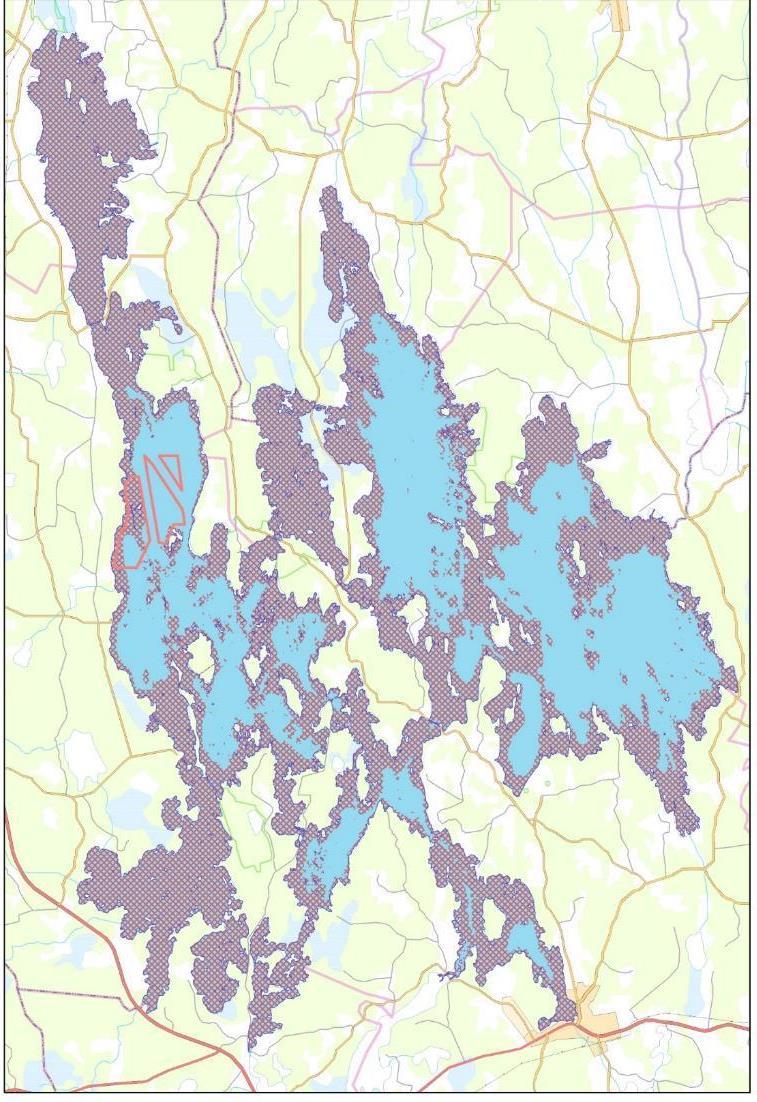 Scenario sjögulls utbredning i Åsnen i framtiden!