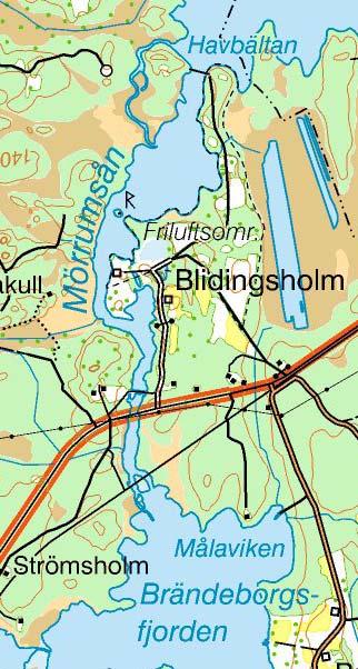 Allmän beskrivning Undersökningsområdet ligger vid Blidingsholm och omfattar Mörrumsån mellan Havbältesfjorden i Åsnen och Brändeborgsfjorden i söder.