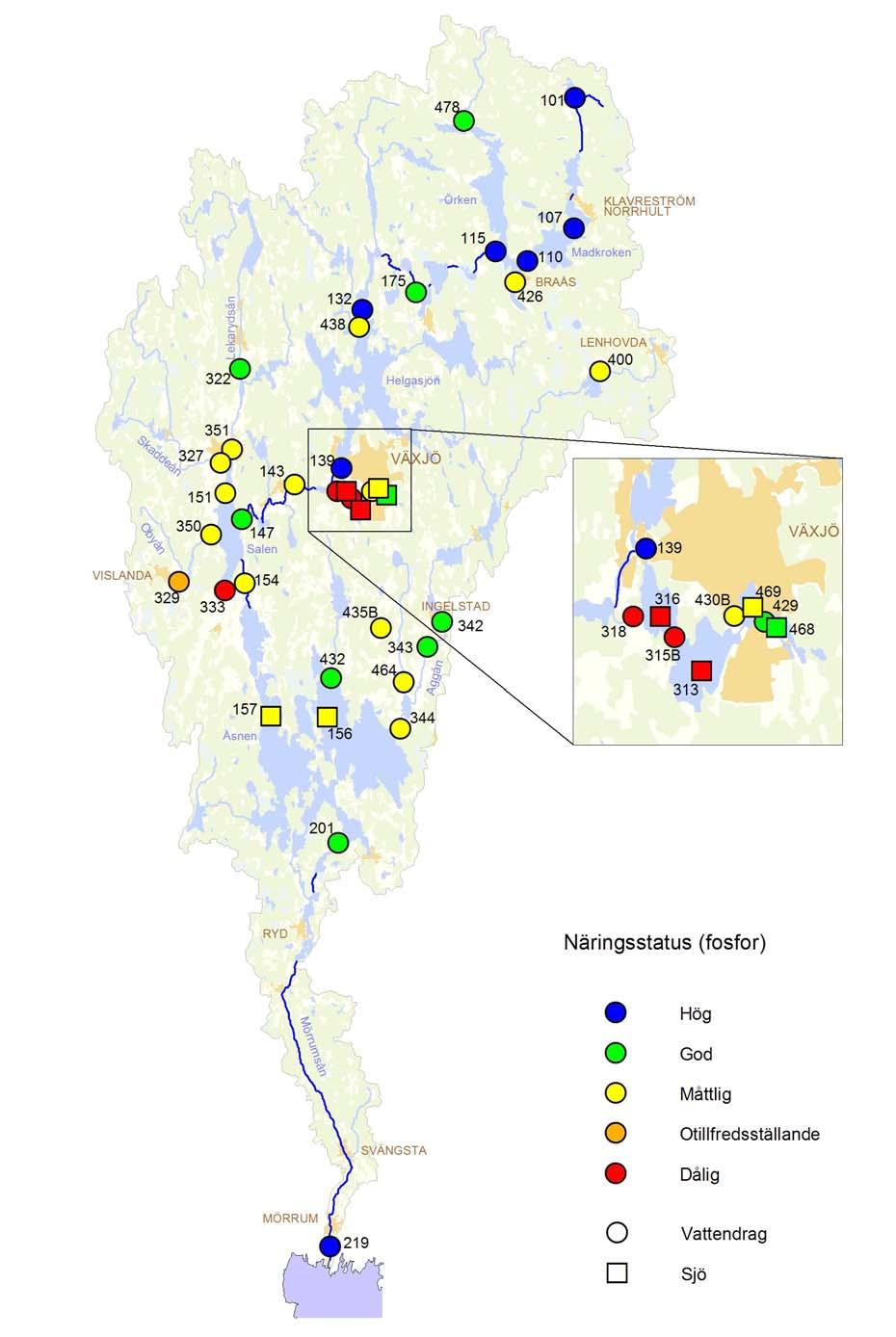 MÖRRUMSÅN 2016 Resultat och diskussion Karta 5.
