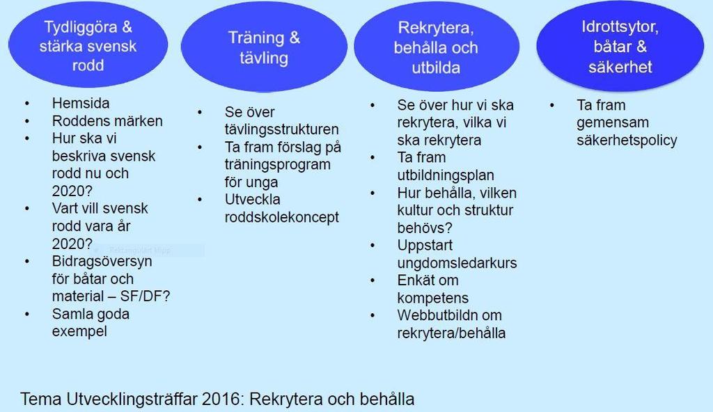 Stimulansprojektets åtgärdsområden och åtgärder har uppdaterats efter att vi inom Idrottslyftet genomfört ett kartläggnings- och analysarbetet där fem utvecklingsområden tagits fram.