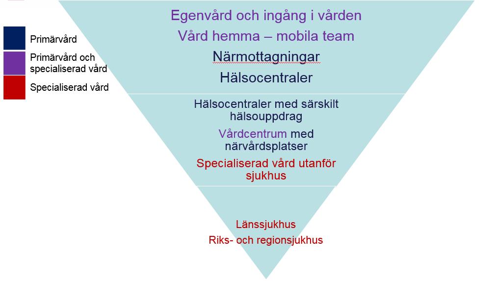 Projektet Effektiv och nära vård 2030 kan i stora delar betraktas som ett nivåstruktureringsprojekt.