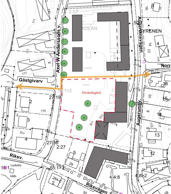 Figur 2: Utkast ny bebyggelse 1.2 DOKUMENTETS SYFTE Detta dokument avser att översiktligt beskriva de geotekniska förutsättningarna och grundläggningsförhållandena inom det aktuella området.