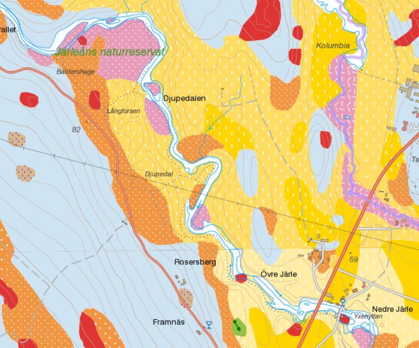11 (31) Huvudavrinningsområdet är 61 Norrström. Avrinningsområdet uppströms Järle Kvarn är på 897 km², med en sjöprocent på 9 %.