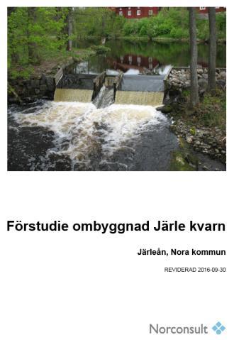 6 (31) 2010 utredde länsstyrelsen i Örebro frågan om ett fortsatt utvinnande av vattenkraft i Järleån eller ett upphörande av kraftproduktionen och i samband med detta förbereddes en ansökan om