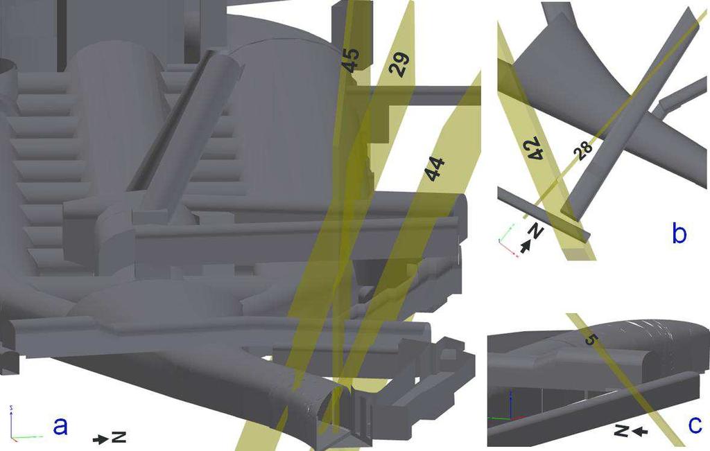 Sida 25 (34) Tryckspilltunnel, 801 Längs den norra delen av Tryckspillstunneln stryker en ca 1 m bred B-zon av relativt bra bergkvalitet, se Geometri 28 i Figur 8b. RMR Bas = 64 för B-zonen.