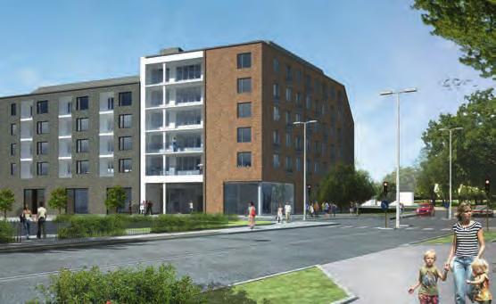 MÅL 2: BYGGA FLER BOSTÄDER SOFIEBERG Projektet innehåller 128 bostäder varav 75 stycken hyrs ut som blockförhyrning till Lunds universitet, som studentbostäder.
