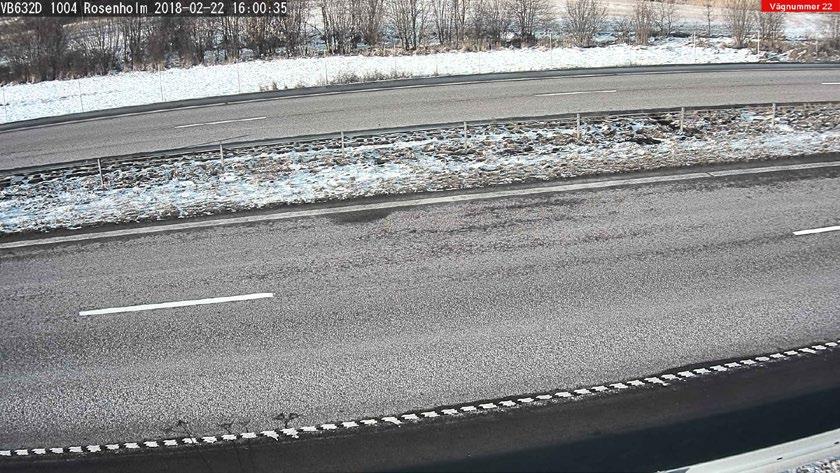 snö på morgonen till torr