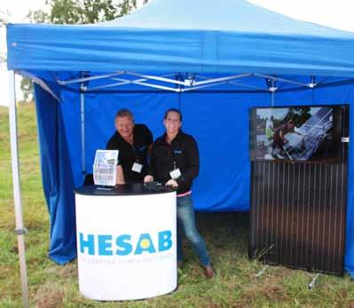 24 KUNDTJÄNSTER OCH SAMARBETEN Solel Under 2016 sålde HESAB solelanläggningar till en total installerad effekt på 253 kw.