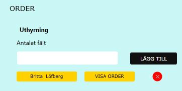 En lista med kunder som stämmer med sökvillkoret