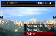 RADERING AV FILER Du kan radera filer som inte längre behövs eller efter att de flyttats till datorns hårddisk eller skrivits ut. Detta skapar minnesutrymme för nya filer.