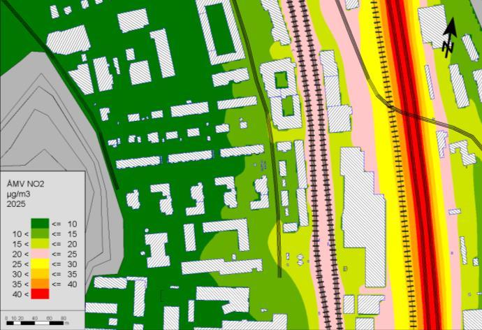 24 SPRIDNINGSBERÄKNINGAR FÖR KVARTERET MULLVADEN 1 M FL Resultat