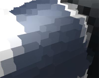 KAPITEL 4. TEORI Figur 4.4. I vänstra bilden ser vi den geometriska aspekten av 2D versionen av ett octree (quadtree) och i högra ser vi den matematiska. Figur 4.5.