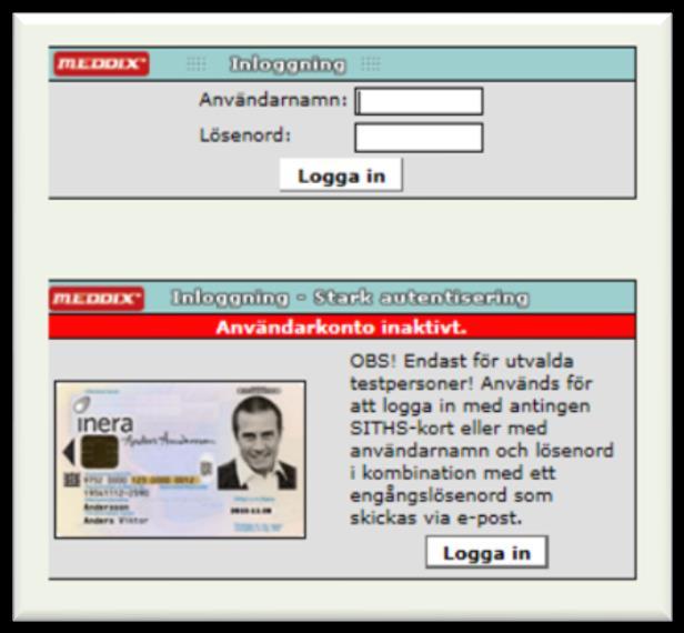 19(2 4.2 Användarkonto inaktivt När användaren försöker logga in visas nedanstående bild.