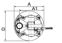 Semi-Vortex pumphjul Polyuretan gummi, Segjärns gjutet EN-GJS-700-2 Syntetiskt gummi