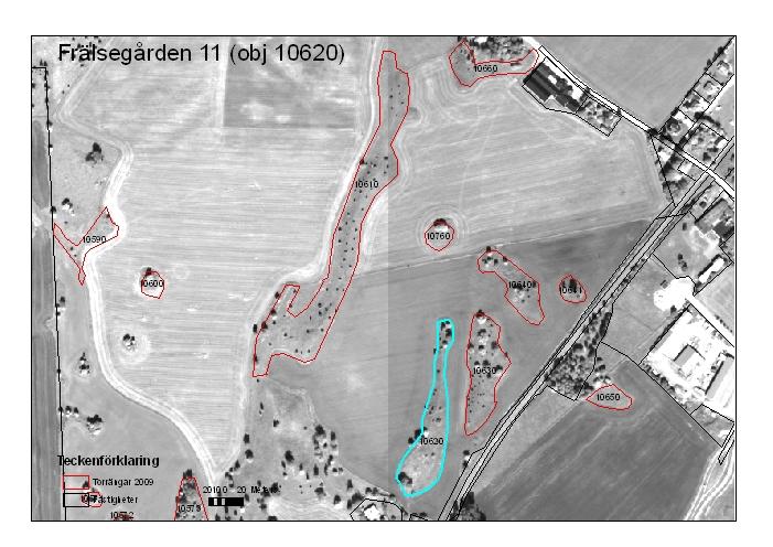 Lokal 3. Frälsegården (objekt 10620) Lokalbeskrivning Lokalen ligger ca 2,7 km norr om Humla.