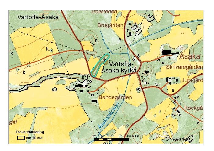 Vartofta-Åsaka, Falköping Figur 3. Svennagården. Naturminnet Prästebolet/Stipaåsen var den minsta lokalen som ingick i inventeringen.