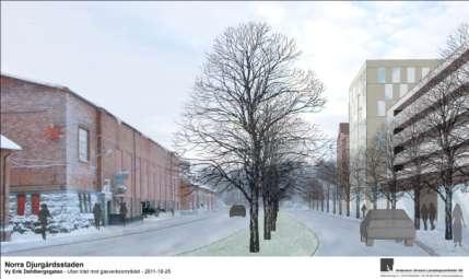 Huvudgatan genom de nya stadskvarteren i Hjorthagen har fått namnet Erik Dahlbergsgatan därför att den är en förlängning av Erik