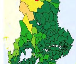 25 redovisas i bilden på föregående sida. I den sammanlagda värderingen ligger merparten av Dalakommunerna inom ramen för god tillgänglighet.