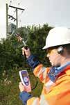 Kapacitivt mätområde Från 0 till 60dB µv Överföringsfrekvens 40kHz Upplösning på 1dB LCD-display med bakgrundsljus Hörlurar och extern sensor finns som tillval IP54 Uppladdningstid 0-100% på 7 timmar