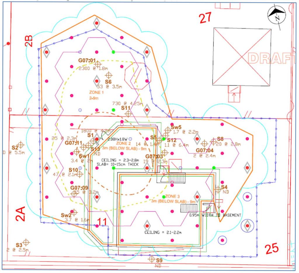 Termiska alternativ GEO (Nocon, CES) ERH (elektroder) 48 brunnar, c c 4 m