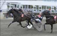 Torbjörn höll tempot uppe och när värsta hotet, Fix Odin, galopperade i rygg 250 kvar var Motoddy helt ohotad.segertid nya rekordet 26,2a/1640 och 30.000 kronor till Torbjörn som också är ägare.