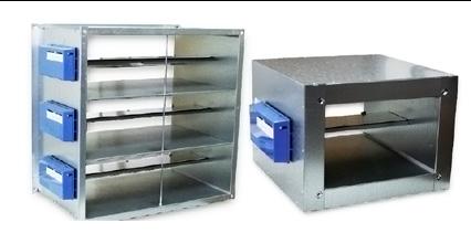 EKO-RKP-P För att upprätthålla konstant luftflöde i ventilationssystem, utan extra strömförsörjning Tillverkade av galvaniserad stålplåt, spjällblad av eloxerad aluminiumplåt.