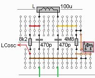 Förberedelseuppgift 4 (görs innan lab) LC-oscillator. Den 6:e inverteraren, den som inte användes till ring-oscillatorn, använder vi som LC-oscillator.