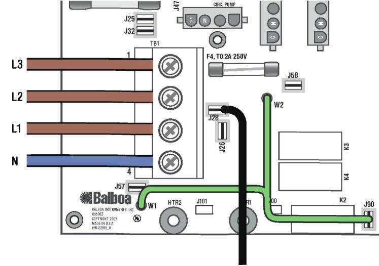 GS5xxZ-serien Alternativ till elektrisk servicekonfiguration serviskonfiguration PCB GS500Z PN 22015 endast rev B. Till ett valfritt expansionskort som är skyddat med säkring.